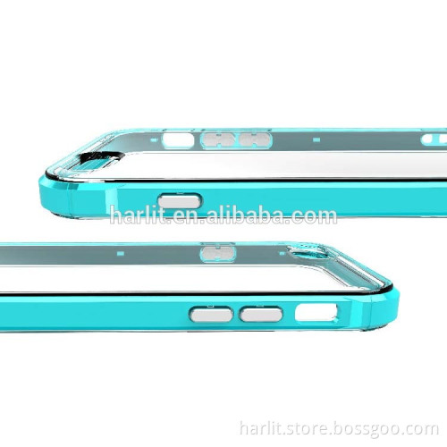 Slim PC Bumper Frame Hybrid Soft TPU Back Case For iPhone 7 Hard PC Bumper TPU Hybrid Back Case